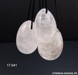 oeuf de yoni en cristal de roche chez cristaux-suisse.ch